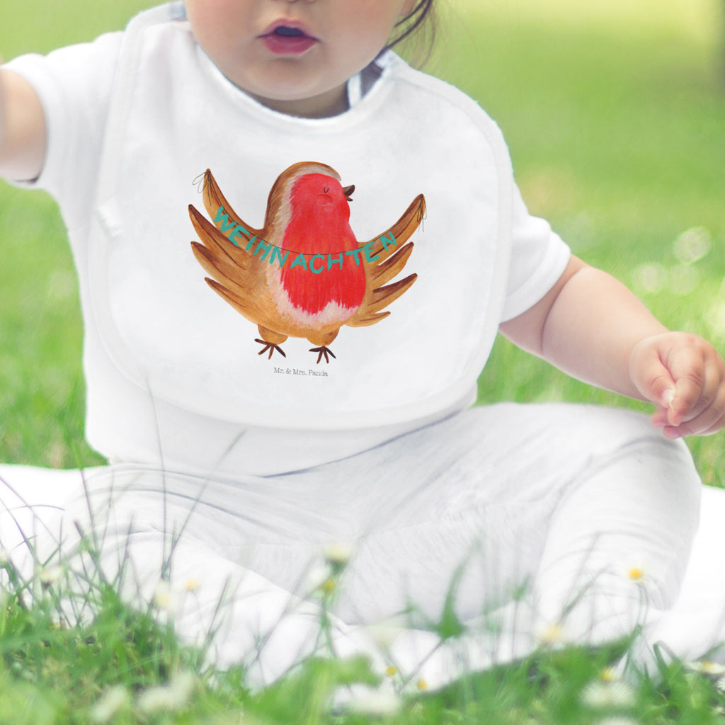 Organic Babylätzchen Rotkehlchen Weihnachten Baby, Lätzchen, Spucktuch, Sabberlätzchen, Klettlätzchen, Babygeschenk, Baby Lätzchen, Geschenk für Geburt, Geschenk zur Geburt, Baby Spucktuch, Babyausstattung, Geschenkidee für Babyparty, Winter, Weihnachten, Weihnachtsdeko, Nikolaus, Advent, Heiligabend, Wintermotiv, Frohe Weihnachten, Weihnachtsmotiv, Weihnachtsgruß, Vogel, xmas