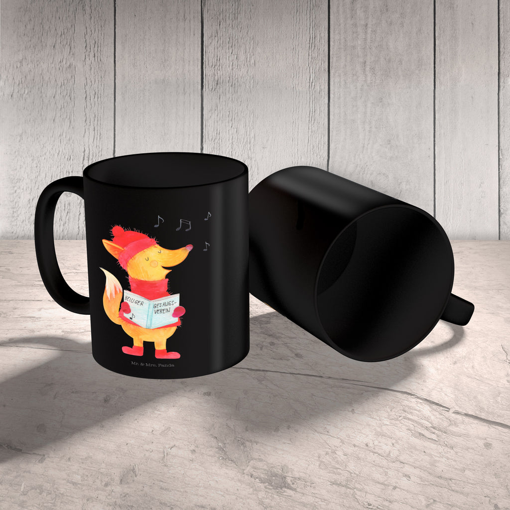 Tasse Fuchs Sänger Fuchs, Füchse, Weihnachten, Heiligabend, Winter, Sänger, Geschenk Sänger, Singen, Weihnachtslieder Becher, Kaffeetasse, Kaffeebecher, Tee, Frühstück, Büro  Winter, Weihnachten, Weihnachtsdeko, Nikolaus, Advent, Heiligabend, Wintermotiv