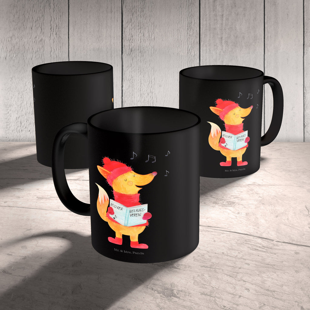 Tasse Fuchs Sänger Fuchs, Füchse, Weihnachten, Heiligabend, Winter, Sänger, Geschenk Sänger, Singen, Weihnachtslieder Becher, Kaffeetasse, Kaffeebecher, Tee, Frühstück, Büro  Winter, Weihnachten, Weihnachtsdeko, Nikolaus, Advent, Heiligabend, Wintermotiv