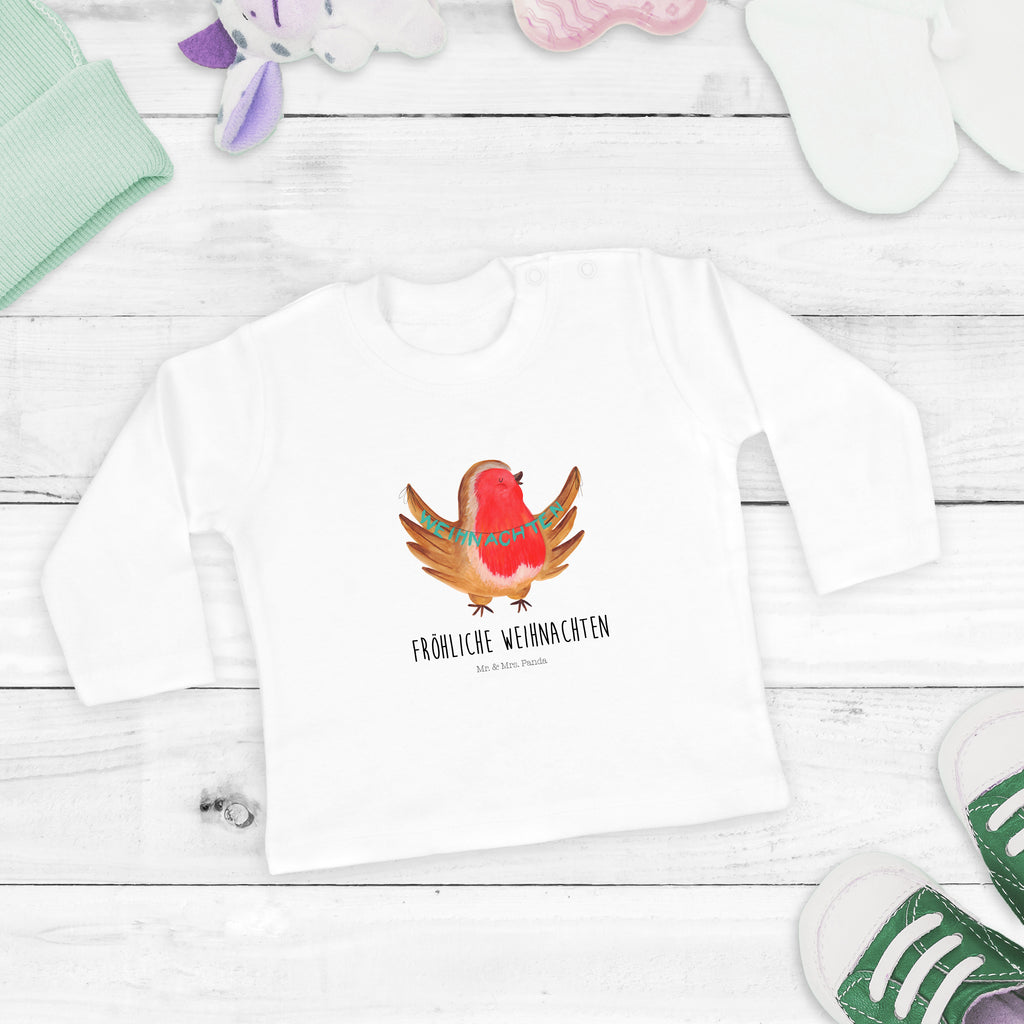 12-18 Monate Baby Longsleeve Rotkehlchen Weihnachten Mädchen, Jungen, Baby, Langarm, Bio, Kleidung, Winter, Weihnachten, Weihnachtsdeko, Nikolaus, Advent, Heiligabend, Wintermotiv, Frohe Weihnachten, Weihnachtsmotiv, Weihnachtsgruß, Vogel, xmas