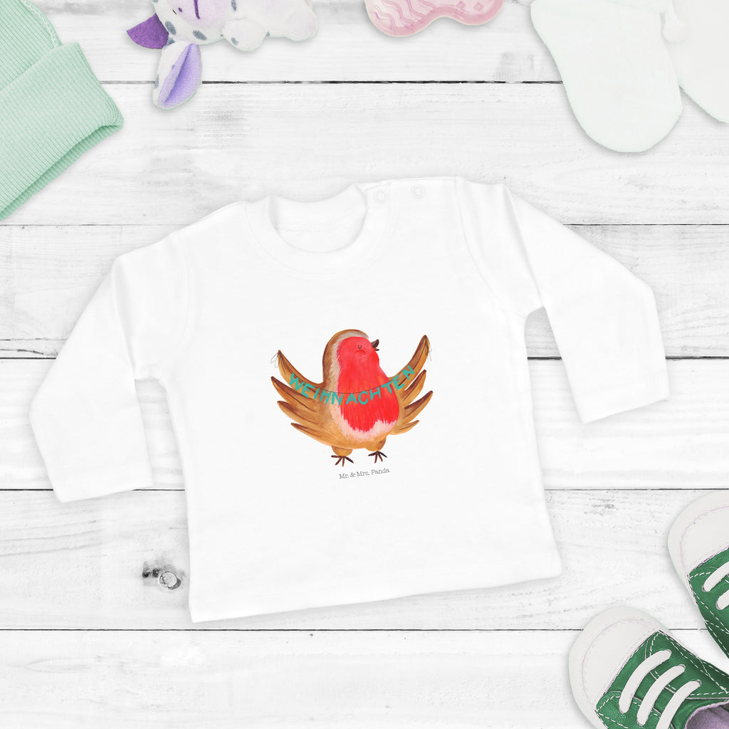 12-18 Monate Baby Longsleeve Rotkehlchen Weihnachten Mädchen, Jungen, Baby, Langarm, Bio, Kleidung, Winter, Weihnachten, Weihnachtsdeko, Nikolaus, Advent, Heiligabend, Wintermotiv, Frohe Weihnachten, Weihnachtsmotiv, Weihnachtsgruß, Vogel, xmas