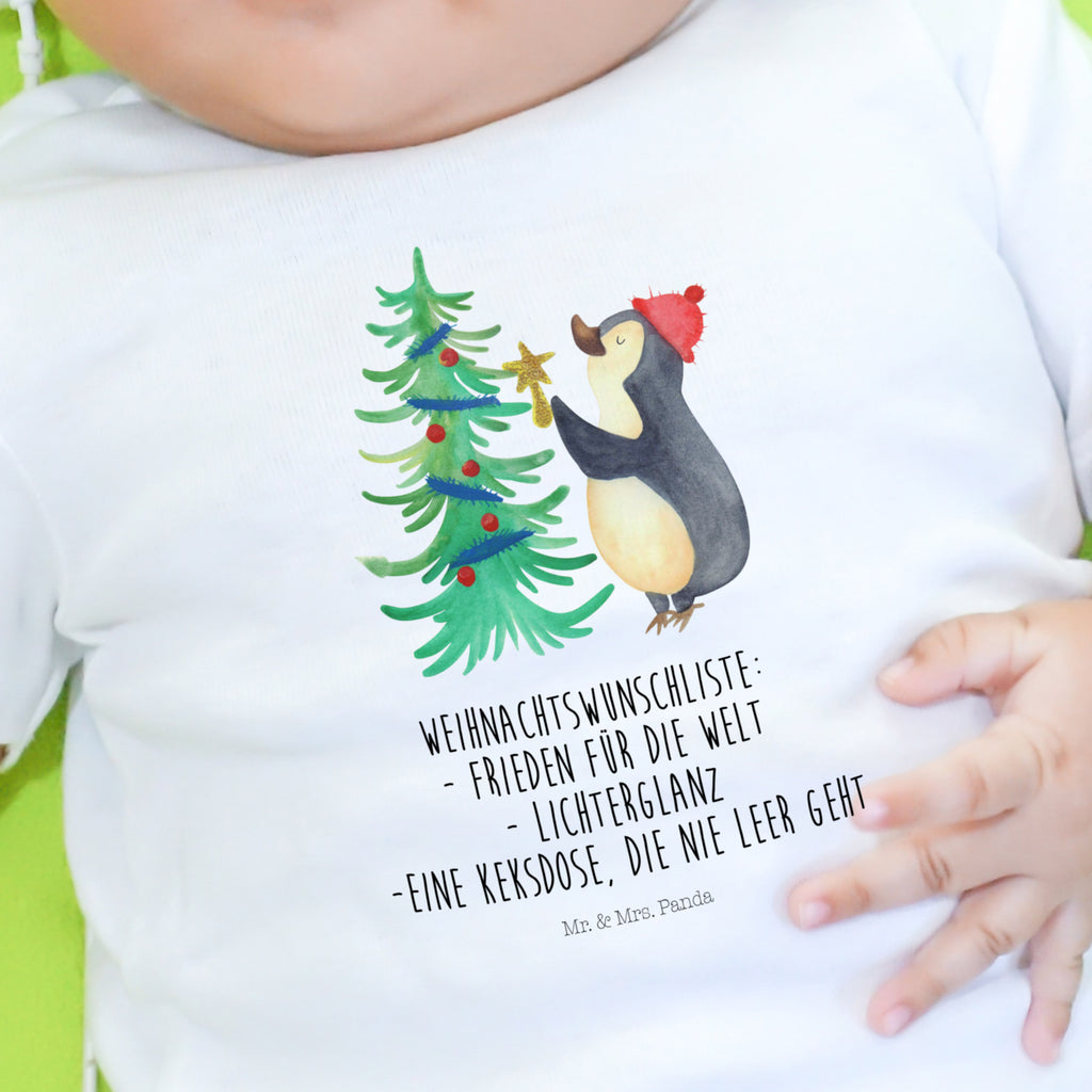 3-6 Monate Baby Longsleeve Pinguin Weihnachtsbaum Mädchen, Jungen, Baby, Langarm, Bio, Kleidung, Winter, Weihnachten, Weihnachtsdeko, Nikolaus, Advent, Heiligabend, Wintermotiv, Pinguin