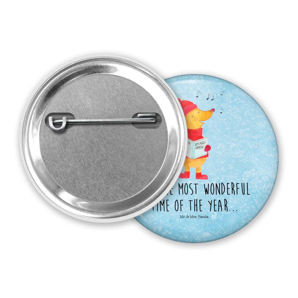 50mm Button Fuchs Sänger 50mm Button, Button, Pin, Anstecknadel, Winter, Weihnachten, Weihnachtsdeko, Nikolaus, Advent, Heiligabend, Wintermotiv, Fuchs, Füchse, Sänger, Geschenk Sänger, Singen, Weihnachtslieder