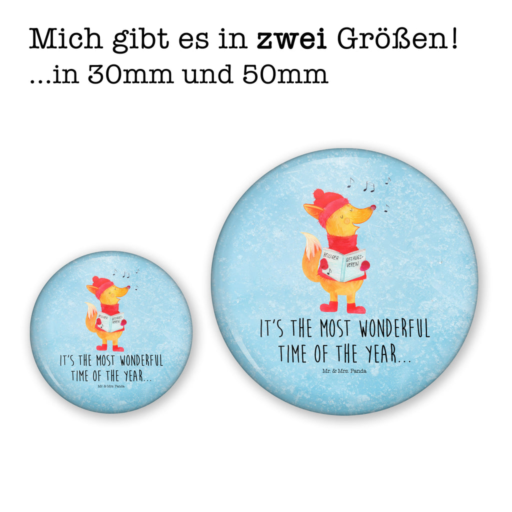 50mm Button Fuchs Sänger 50mm Button, Button, Pin, Anstecknadel, Winter, Weihnachten, Weihnachtsdeko, Nikolaus, Advent, Heiligabend, Wintermotiv, Fuchs, Füchse, Sänger, Geschenk Sänger, Singen, Weihnachtslieder