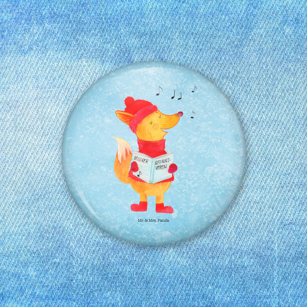 50mm Button Fuchs Sänger 50mm Button, Button, Pin, Anstecknadel, Winter, Weihnachten, Weihnachtsdeko, Nikolaus, Advent, Heiligabend, Wintermotiv, Fuchs, Füchse, Sänger, Geschenk Sänger, Singen, Weihnachtslieder