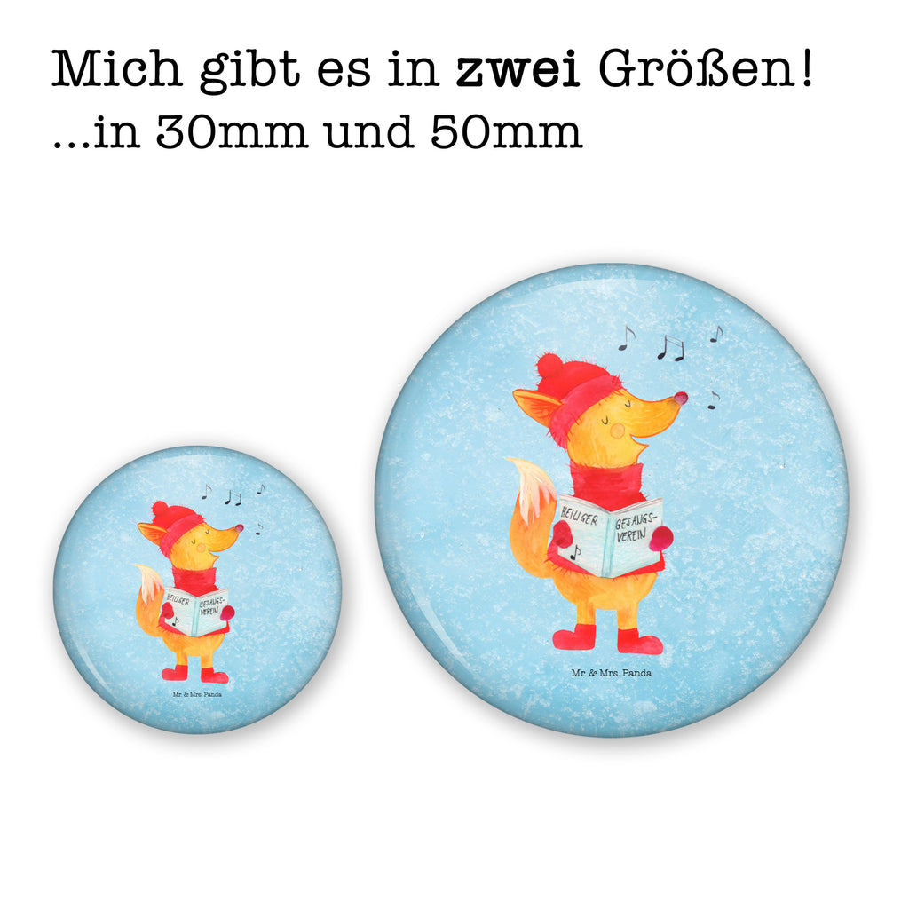 50mm Button Fuchs Sänger 50mm Button, Button, Pin, Anstecknadel, Winter, Weihnachten, Weihnachtsdeko, Nikolaus, Advent, Heiligabend, Wintermotiv, Fuchs, Füchse, Sänger, Geschenk Sänger, Singen, Weihnachtslieder
