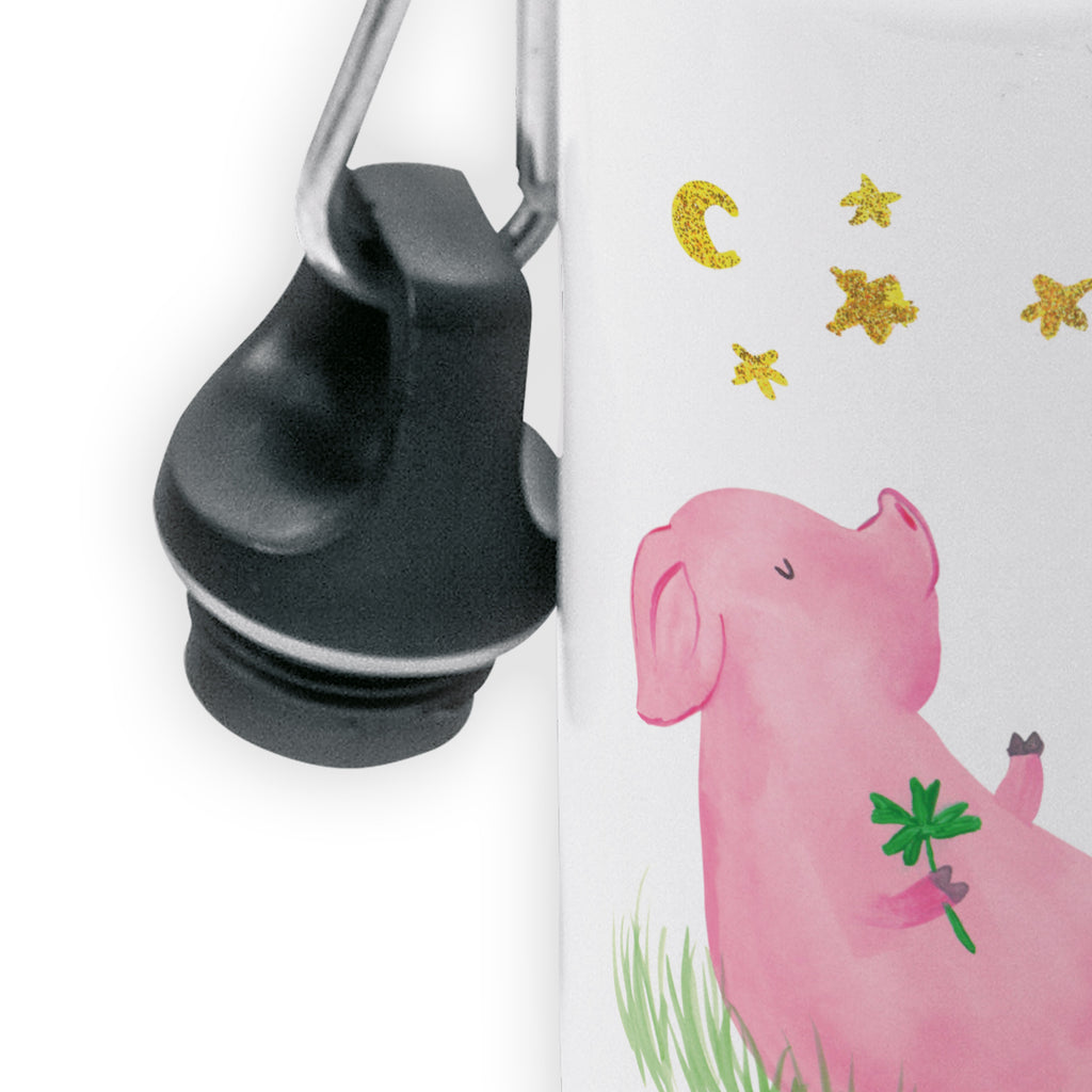 Kindertrinkflasche Glücksschwein Kindertrinkflasche, Kinder Trinkflasche, Trinkflasche, Flasche, Kinderflasche, Kinder, Kids, Kindergarten Flasche, Grundschule, Jungs, Mädchen, Tiermotive, Gute Laune, lustige Sprüche, Tiere, Glücksschwein. Glück, Schwein, Schweinchen, Sterne, Sernchen, Ziele, Träume, Motivation, Glücksbringer