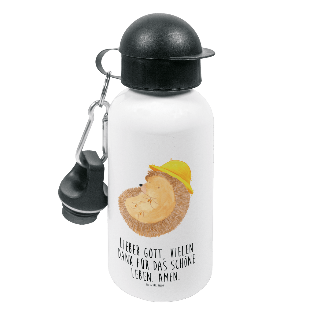 Kindertrinkflasche Igel betet Kindertrinkflasche, Kinder Trinkflasche, Trinkflasche, Flasche, Kinderflasche, Kinder, Kids, Kindergarten Flasche, Grundschule, Jungs, Mädchen, Tiermotive, Gute Laune, lustige Sprüche, Tiere, Igel, Igel mit Hut, Sonnenhut, Gott, Amen, beten, Leben, Dankbarkeit, Dankbar sein, dankbar, genießen