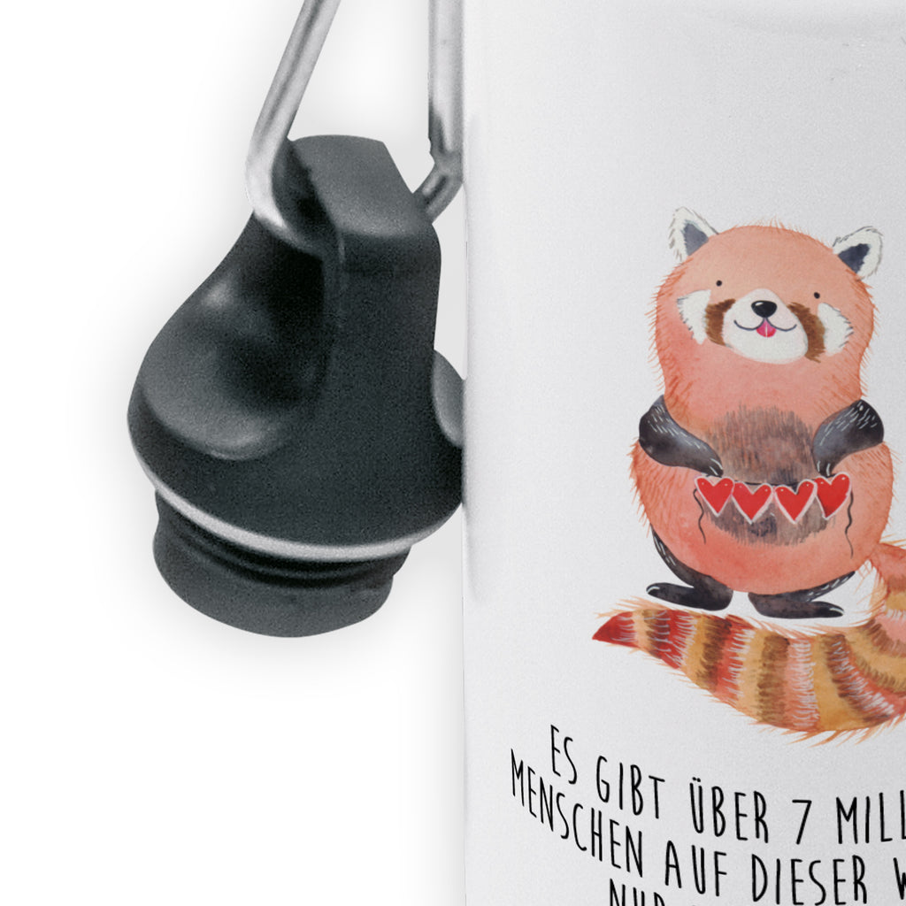 Kindertrinkflasche Roter Panda Kindertrinkflasche, Kinder Trinkflasche, Trinkflasche, Flasche, Kinderflasche, Kinder, Kids, Kindergarten Flasche, Grundschule, Jungs, Mädchen, Tiermotive, Gute Laune, lustige Sprüche, Tiere, Panda, Liebe, Rot, Herz, Liebling, Lieblingsmensch