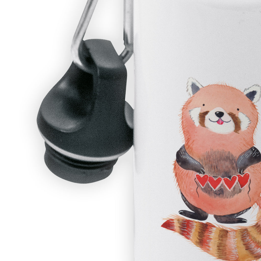 Kindertrinkflasche Roter Panda Kindertrinkflasche, Kinder Trinkflasche, Trinkflasche, Flasche, Kinderflasche, Kinder, Kids, Kindergarten Flasche, Grundschule, Jungs, Mädchen, Tiermotive, Gute Laune, lustige Sprüche, Tiere, Panda, Liebe, Rot, Herz, Liebling, Lieblingsmensch