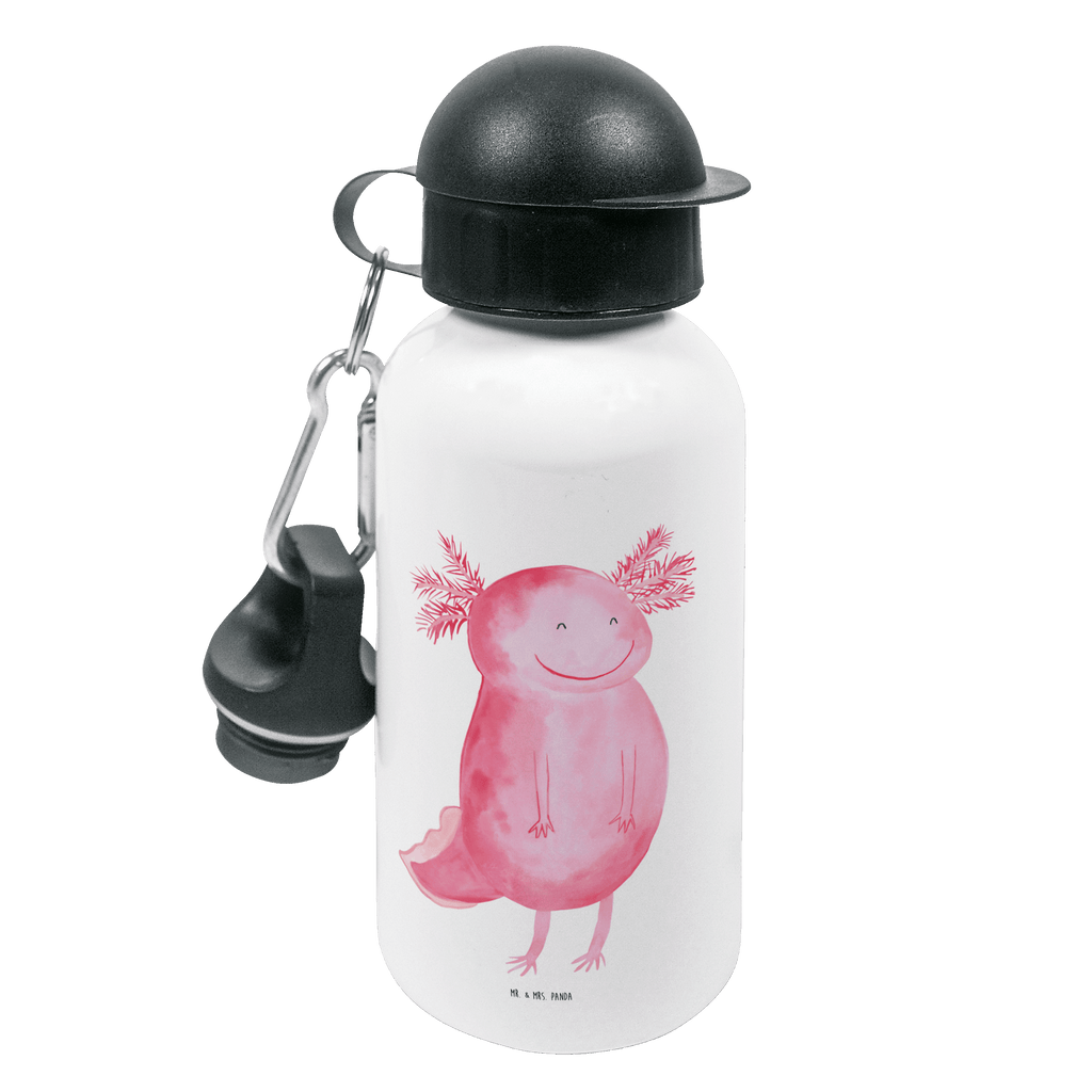 Kindertrinkflasche Axolotl glücklich Kindertrinkflasche, Kinder Trinkflasche, Trinkflasche, Flasche, Kinderflasche, Kinder, Kids, Kindergarten Flasche, Grundschule, Jungs, Mädchen, Axolotl, Molch, Axolot, Schwanzlurch, Lurch, Lurche, Motivation, gute Laune