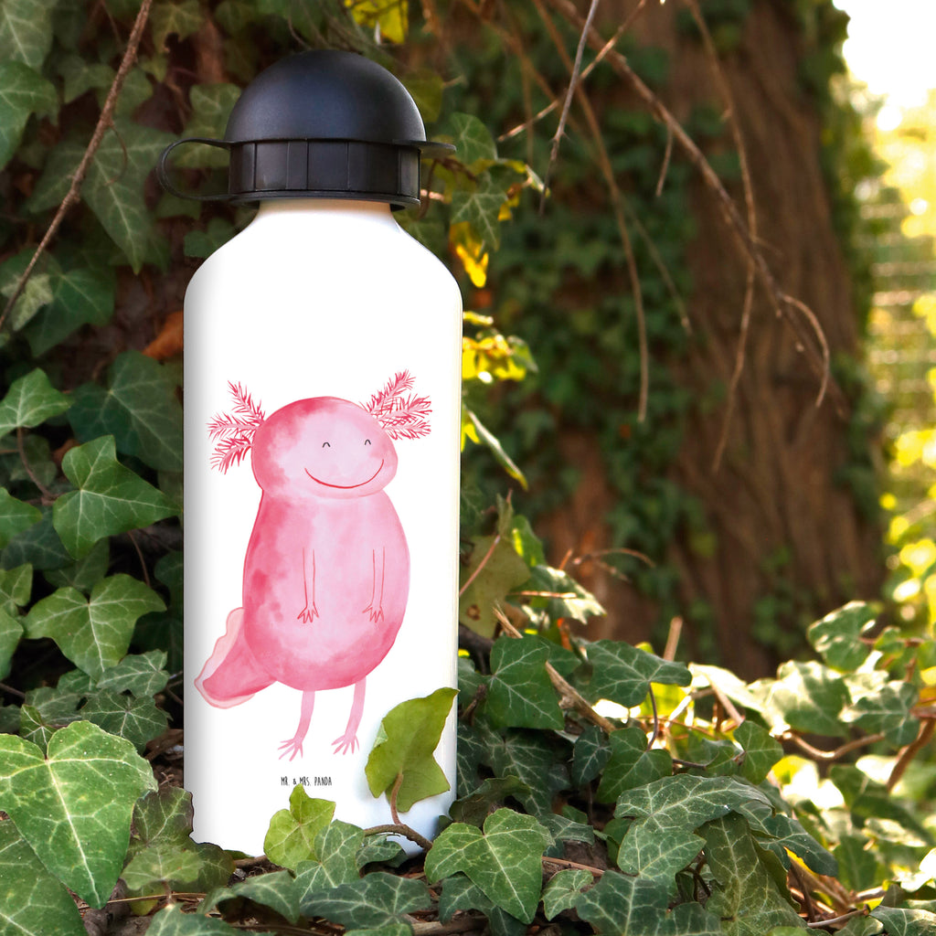 Kindertrinkflasche Axolotl glücklich Kindertrinkflasche, Kinder Trinkflasche, Trinkflasche, Flasche, Kinderflasche, Kinder, Kids, Kindergarten Flasche, Grundschule, Jungs, Mädchen, Axolotl, Molch, Axolot, Schwanzlurch, Lurch, Lurche, Motivation, gute Laune