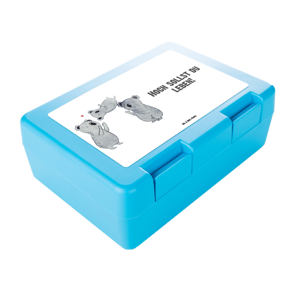 Brotdose Koala Feiern Sich Brotbox, Snackbox, Lunch box, Butterbrotdose, Brotzeitbox, Geburtstag, Geburtstagsgeschenk, Geschenk, Koala, Familie, Kind, Eltern, Herz, Liebe