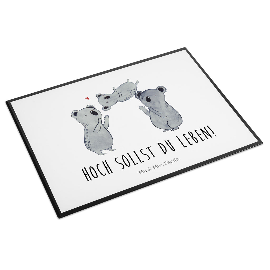 Schreibtischunterlage Koala Feiern Sich Schreibunterlage, Schreibtischauflage, Bürobedarf, Büroartikel, Schreibwaren, Schreibtisch Unterlagen, Schreibtischunterlage Groß, Geburtstag, Geburtstagsgeschenk, Geschenk, Koala, Familie, Kind, Eltern, Herz, Liebe