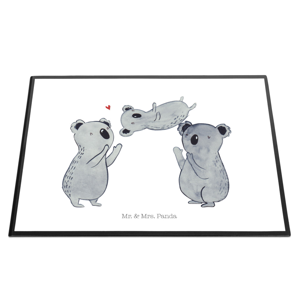 Schreibtischunterlage Koala Feiern Sich Schreibunterlage, Schreibtischauflage, Bürobedarf, Büroartikel, Schreibwaren, Schreibtisch Unterlagen, Schreibtischunterlage Groß, Geburtstag, Geburtstagsgeschenk, Geschenk, Koala, Familie, Kind, Eltern, Herz, Liebe