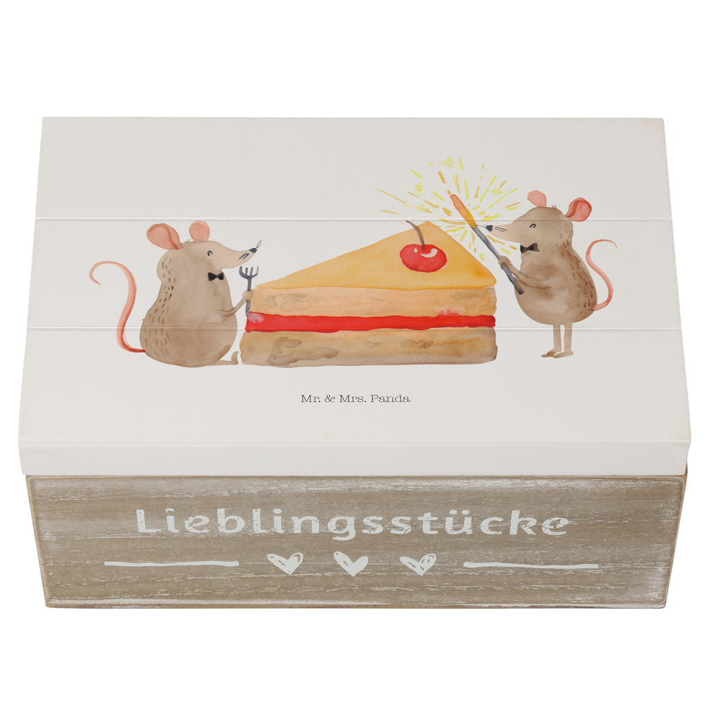 Holzkiste Mäuse Kuchen Holzkiste, Kiste, Schatzkiste, Truhe, Schatulle, XXL, Erinnerungsbox, Erinnerungskiste, Dekokiste, Aufbewahrungsbox, Geburtstag, Geburtstagsgeschenk, Geschenk, Kuchen, Maus, Mäuse, Party, Leben, Glück