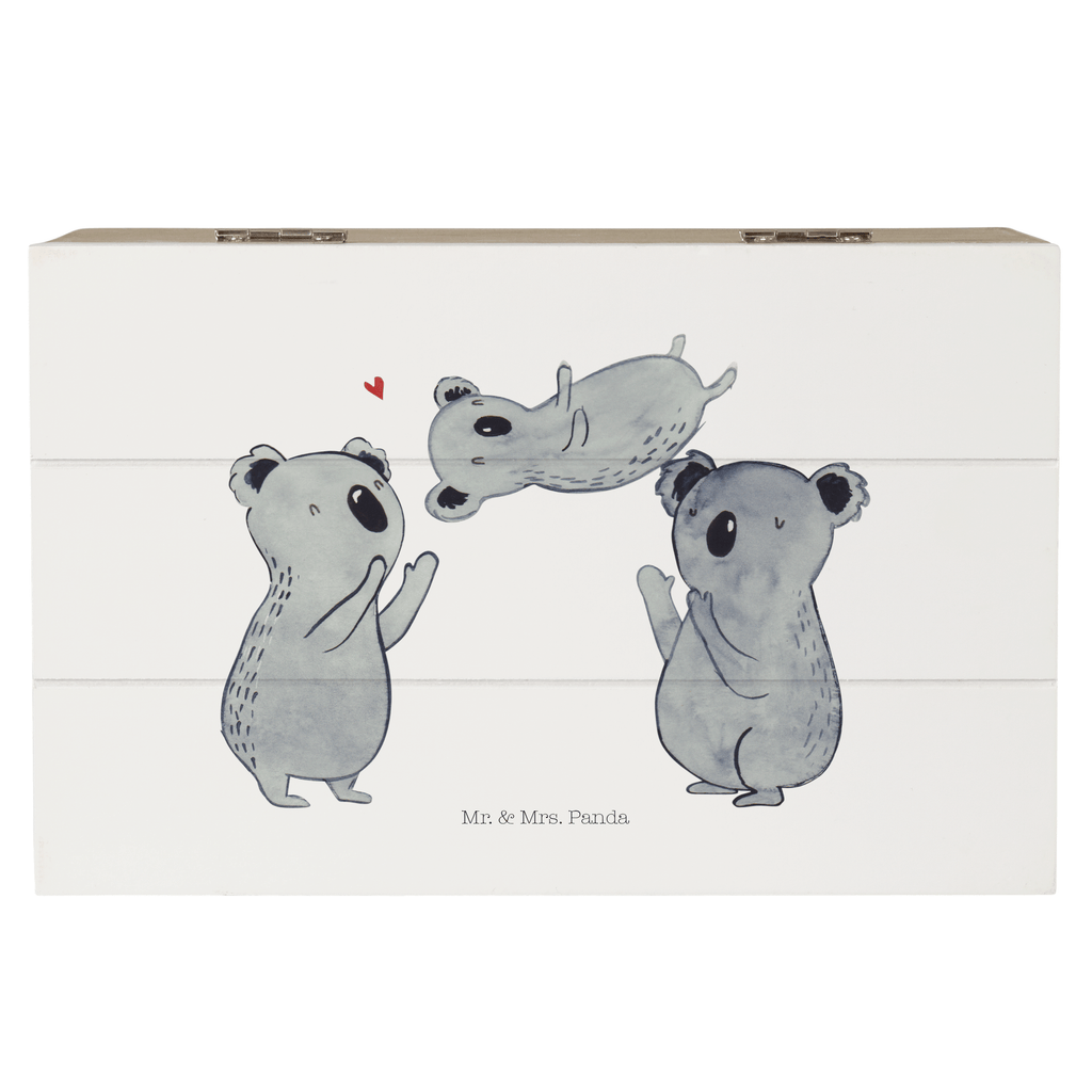 Holzkiste Koala Feiern Sich Holzkiste, Kiste, Schatzkiste, Truhe, Schatulle, XXL, Erinnerungsbox, Erinnerungskiste, Dekokiste, Aufbewahrungsbox, Geburtstag, Geburtstagsgeschenk, Geschenk, Koala, Familie, Kind, Eltern, Herz, Liebe