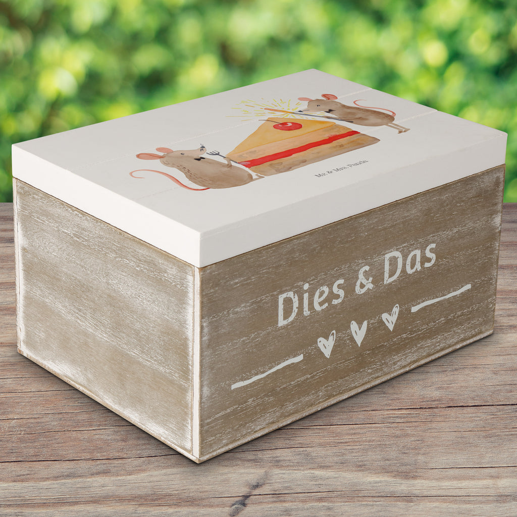 Holzkiste Mäuse Kuchen Holzkiste, Kiste, Schatzkiste, Truhe, Schatulle, XXL, Erinnerungsbox, Erinnerungskiste, Dekokiste, Aufbewahrungsbox, Geburtstag, Geburtstagsgeschenk, Geschenk, Kuchen, Maus, Mäuse, Party, Leben, Glück