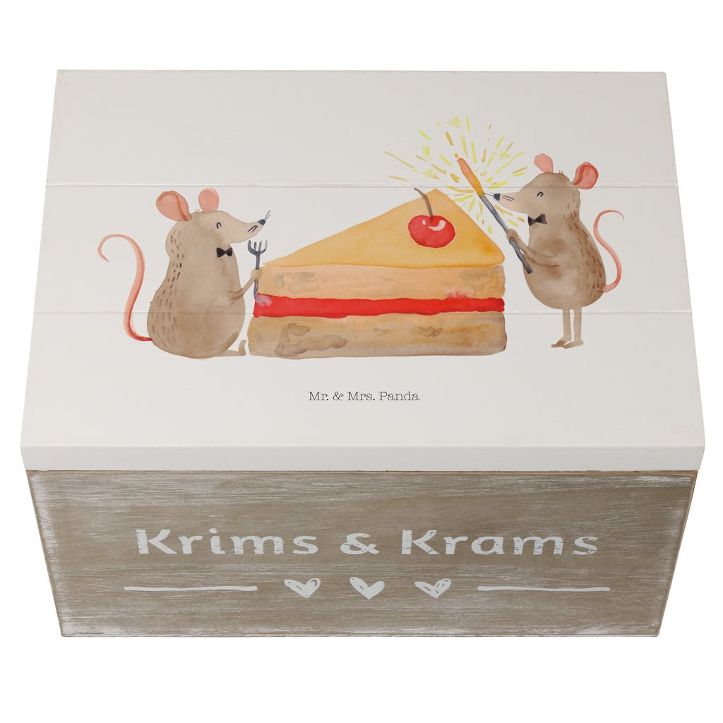 Holzkiste Mäuse Kuchen Holzkiste, Kiste, Schatzkiste, Truhe, Schatulle, XXL, Erinnerungsbox, Erinnerungskiste, Dekokiste, Aufbewahrungsbox, Geburtstag, Geburtstagsgeschenk, Geschenk, Kuchen, Maus, Mäuse, Party, Leben, Glück