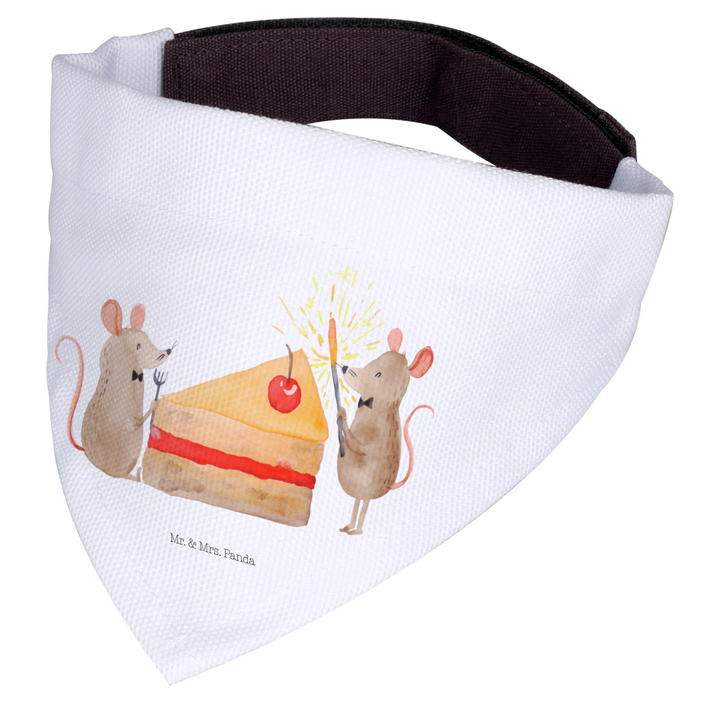 Hundehalstuch S Mäuse Kuchen Hundehalstuch, Halstuch, Hunde, Tuch, klein, kleine Hunde, Geburtstag, Geburtstagsgeschenk, Geschenk, Kuchen, Maus, Mäuse, Party, Leben, Glück