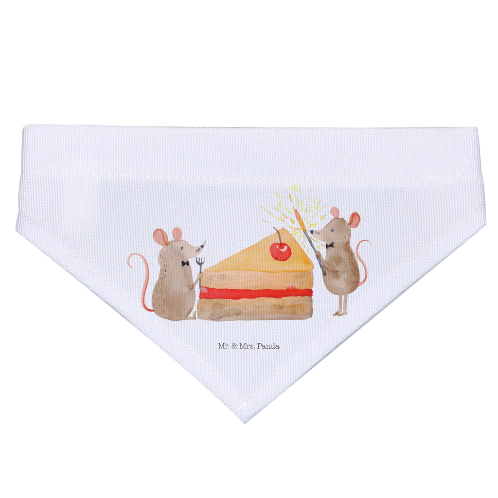 Hundehalstuch S Mäuse Kuchen Hundehalstuch, Halstuch, Hunde, Tuch, klein, kleine Hunde, Geburtstag, Geburtstagsgeschenk, Geschenk, Kuchen, Maus, Mäuse, Party, Leben, Glück