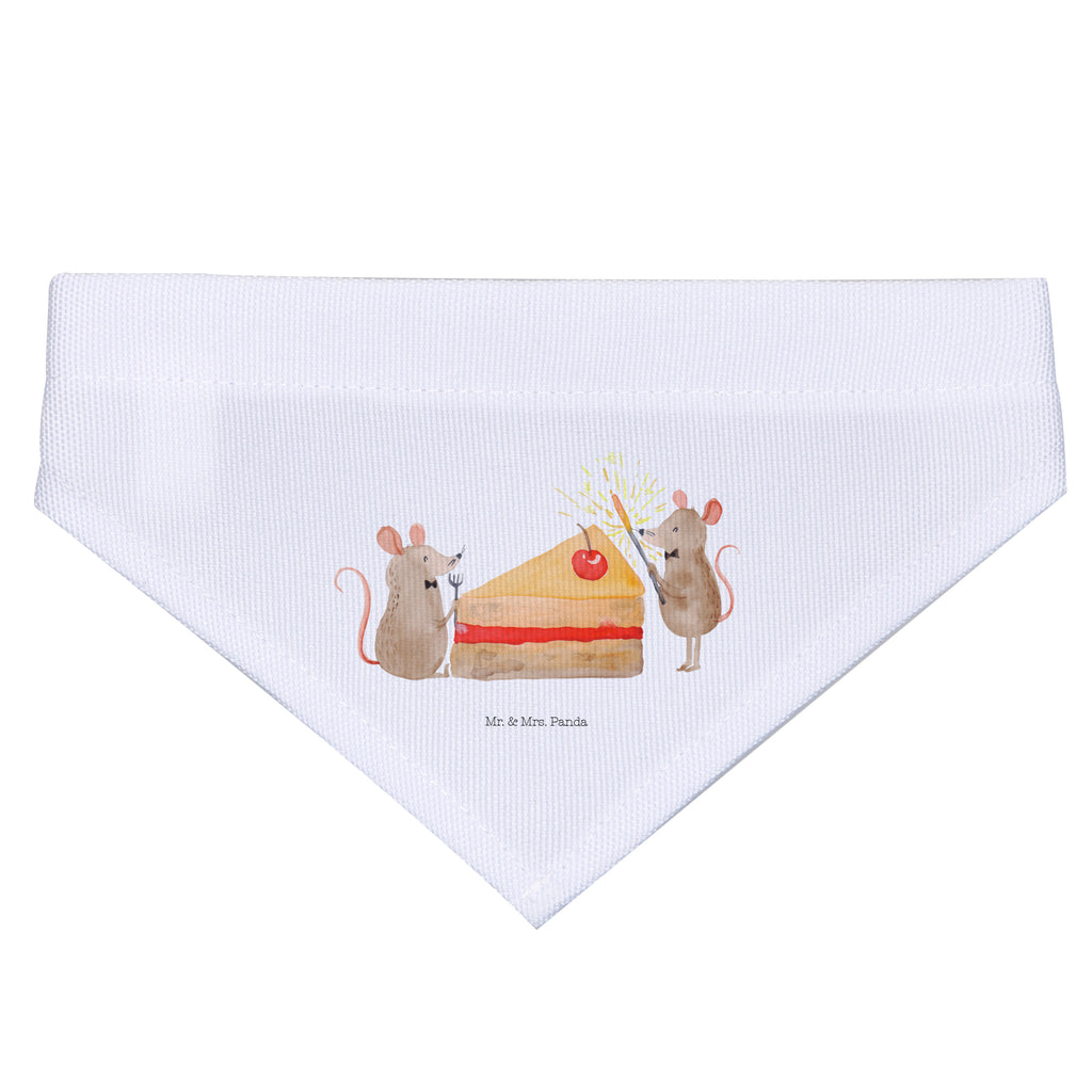 Hundehalstuch S Mäuse Kuchen Hundehalstuch, Halstuch, Hunde, Tuch, klein, kleine Hunde, Geburtstag, Geburtstagsgeschenk, Geschenk, Kuchen, Maus, Mäuse, Party, Leben, Glück