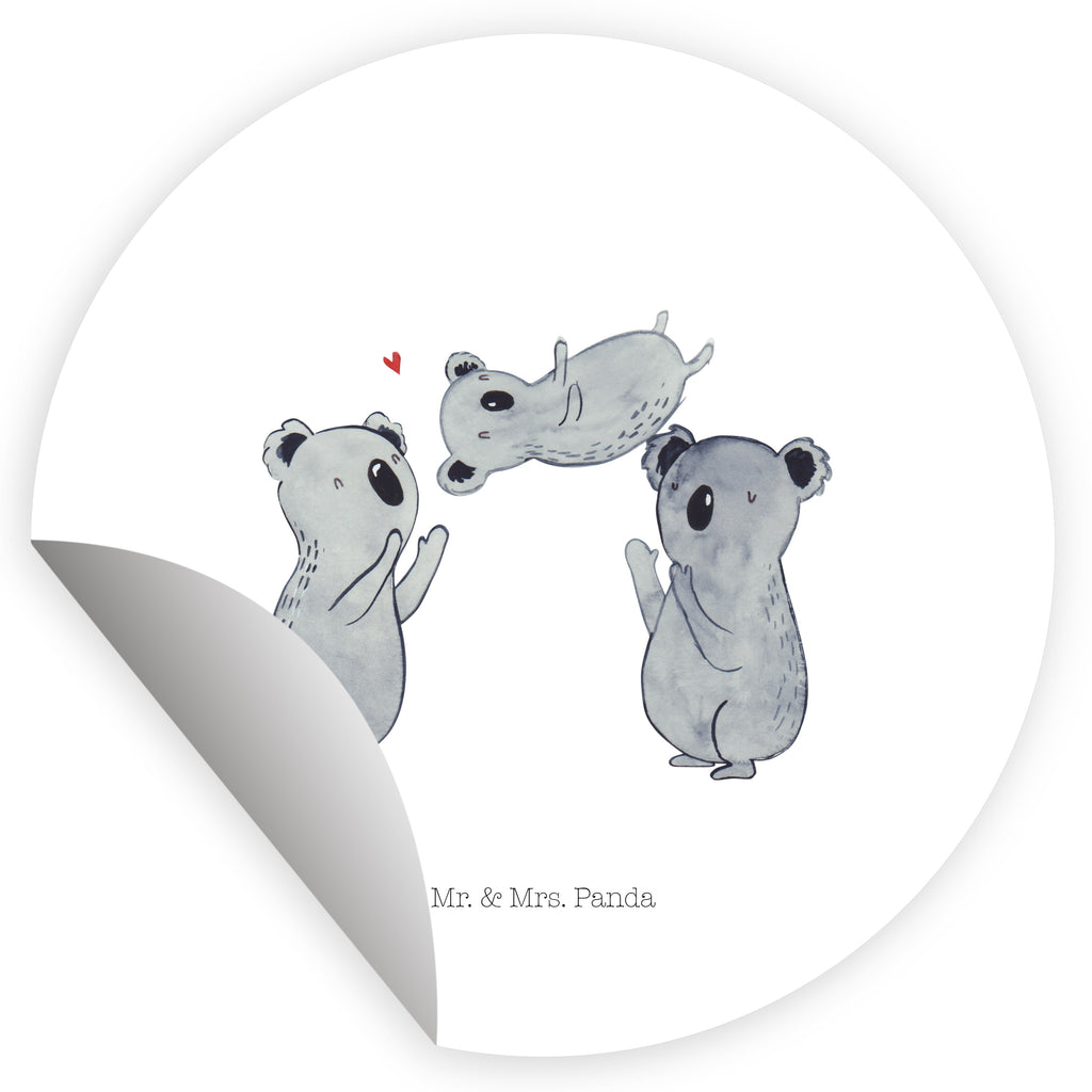 40mm Rund Aufkleber Koala Feiern Sich Sticker, Aufkleber, Etikett, Geburtstag, Geburtstagsgeschenk, Geschenk, Koala, Familie, Kind, Eltern, Herz, Liebe