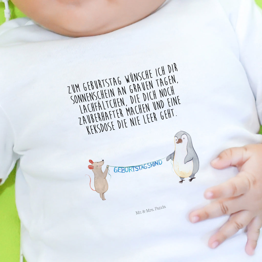 12-18 Monate Baby Longsleeve Maus Pinguin Geburtstag Mädchen, Jungen, Baby, Langarm, Bio, Kleidung, Geburtstag, Geburtstagsgeschenk, Geschenk, Maus, Pinguin, Geburtstage, Happy Birthday, Geburtstagsfeier