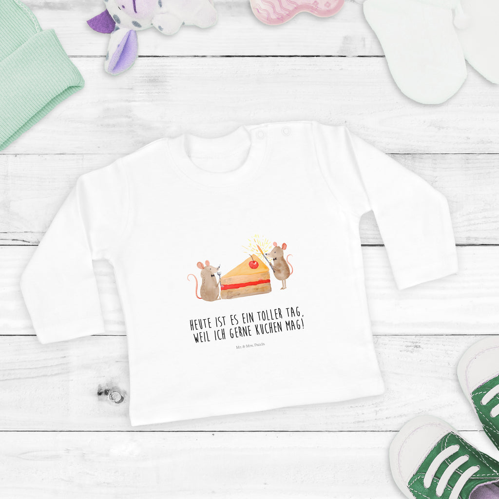 3-6 Monate Baby Longsleeve Mäuse Kuchen Mädchen, Jungen, Baby, Langarm, Bio, Kleidung, Geburtstag, Geburtstagsgeschenk, Geschenk, Kuchen, Maus, Mäuse, Party, Leben, Glück