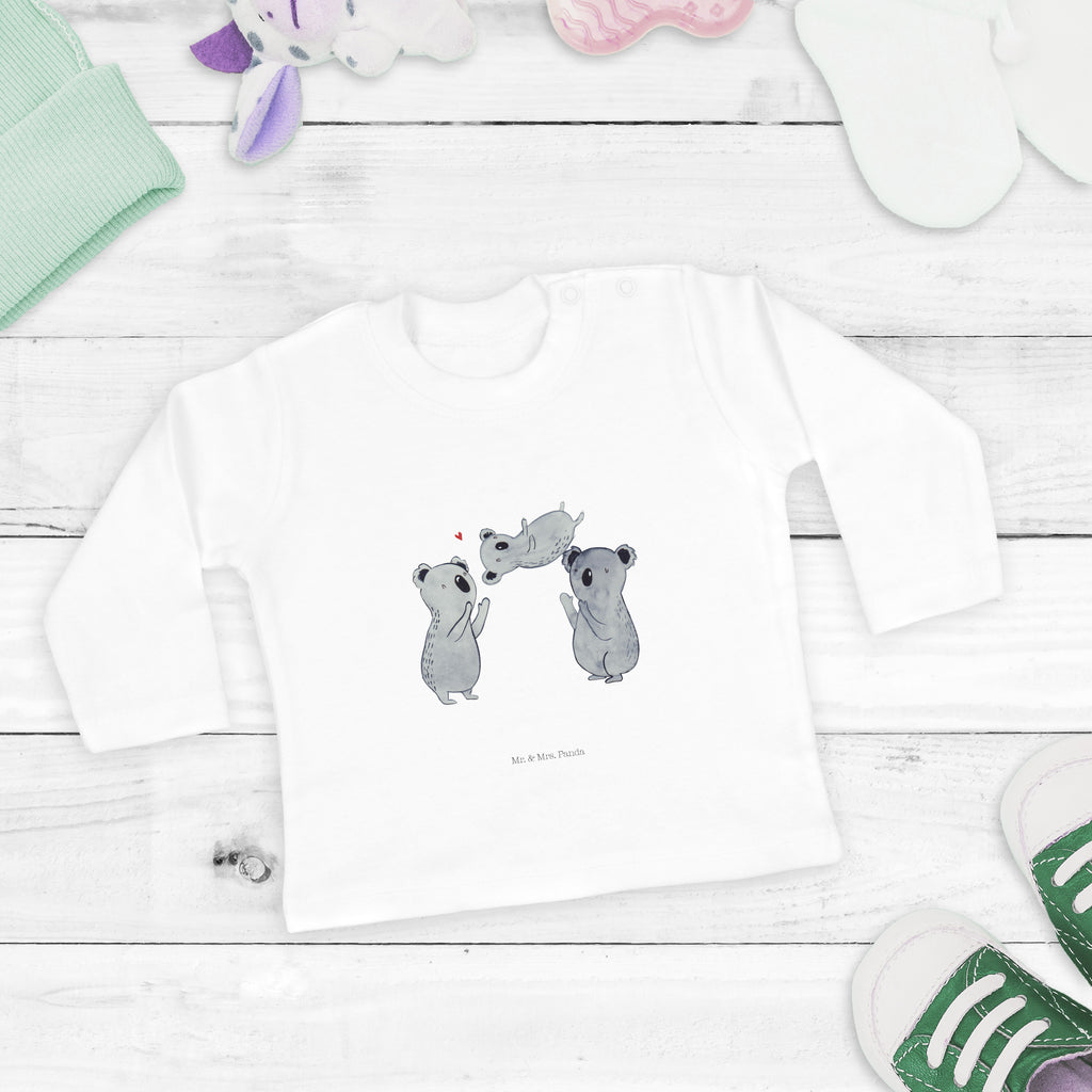6-12 Monate Baby Longsleeve Koala Feiern Sich Mädchen, Jungen, Baby, Longsleeve, Langarm, Bio, Kleidung, uni, Langarmshirt, Geburtstag, Geburtstagsgeschenk, Geschenk, Koala, Familie, Kind, Eltern, Herz, Liebe