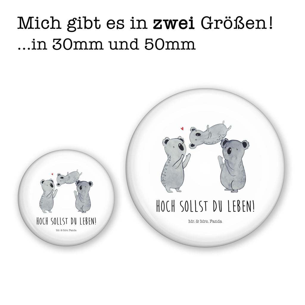 50mm Button Koala Feiern Sich 50mm Button, Button, Pin, Anstecknadel, Geburtstag, Geburtstagsgeschenk, Geschenk, Koala, Familie, Kind, Eltern, Herz, Liebe
