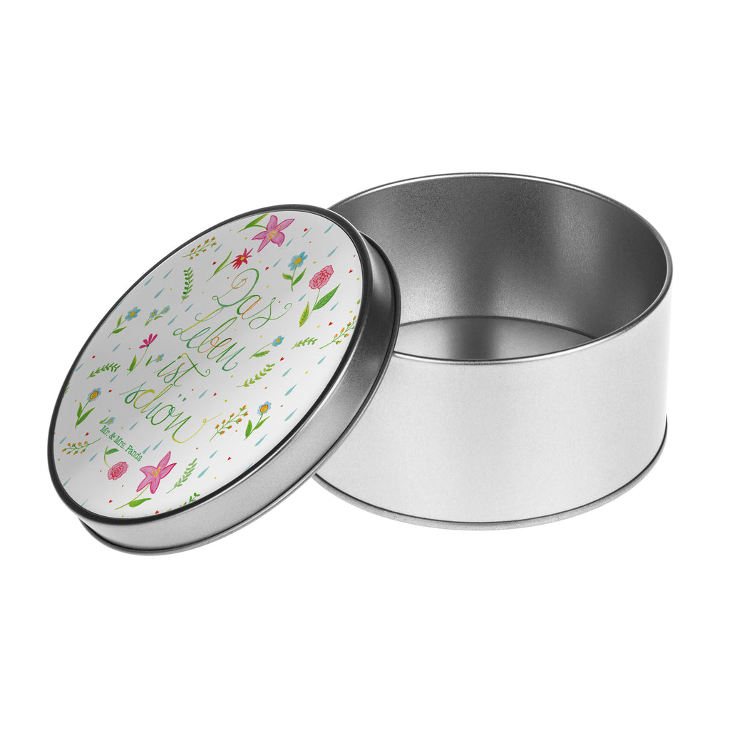 Blechdose rund Blumen Das Leben ist schön Metalldose, Keksdose, Dose, Vorratsdose, Geschenkbox, Blumen Deko, Frühlings Deko, Sommer Deko, Dekoration, positive Botschaft, Naturliebhaber, Outdoor, Natur, Abenteuer, Blumen, Blümchen, Das Leben ist schön, Spruch über das Leben, Motivation Spruch, fröhlich sein, glücklich sein