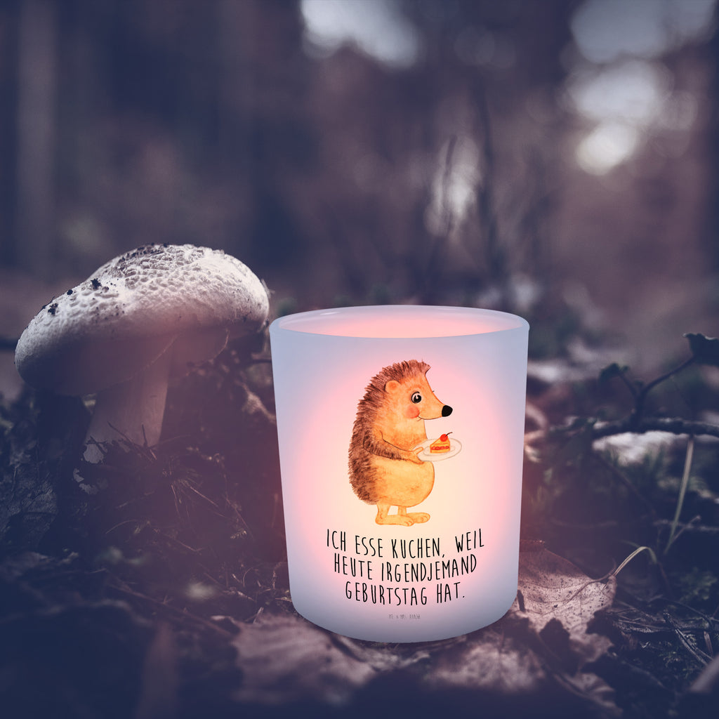 Windlicht Igel mit Kuchenstück Windlicht Glas, Teelichtglas, Teelichthalter, Teelichter, Kerzenglas, Windlicht Kerze, Kerzenlicht, Tiermotive, Gute Laune, lustige Sprüche, Tiere, Igel, Essen Spruch, Kuchen, Backen Geschenk, Kuchen backen, Einladung Party, Geburtstagskuchen, Torte