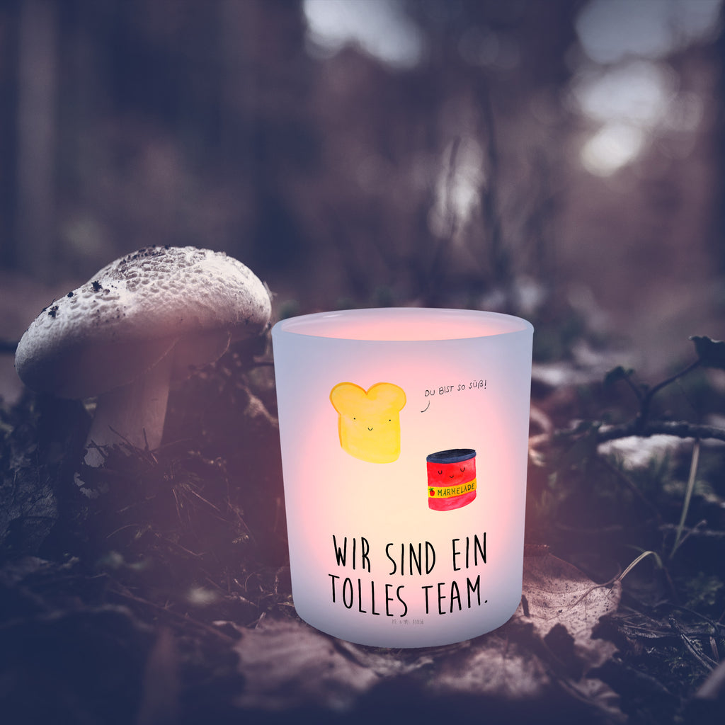 Windlicht Toast & Marmelade Windlicht Glas, Teelichtglas, Teelichthalter, Teelichter, Kerzenglas, Windlicht Kerze, Kerzenlicht, Tiermotive, Gute Laune, lustige Sprüche, Tiere, Toast, Marmelade, Dreamteam, süße Postkarte, süß, Küche Deko, Küche Spruch, Frühstück Einladung, Brot, Toastbrot