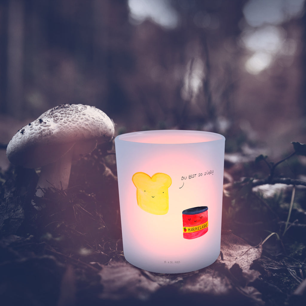 Windlicht Toast & Marmelade Windlicht Glas, Teelichtglas, Teelichthalter, Teelichter, Kerzenglas, Windlicht Kerze, Kerzenlicht, Tiermotive, Gute Laune, lustige Sprüche, Tiere, Toast, Marmelade, Dreamteam, süße Postkarte, süß, Küche Deko, Küche Spruch, Frühstück Einladung, Brot, Toastbrot
