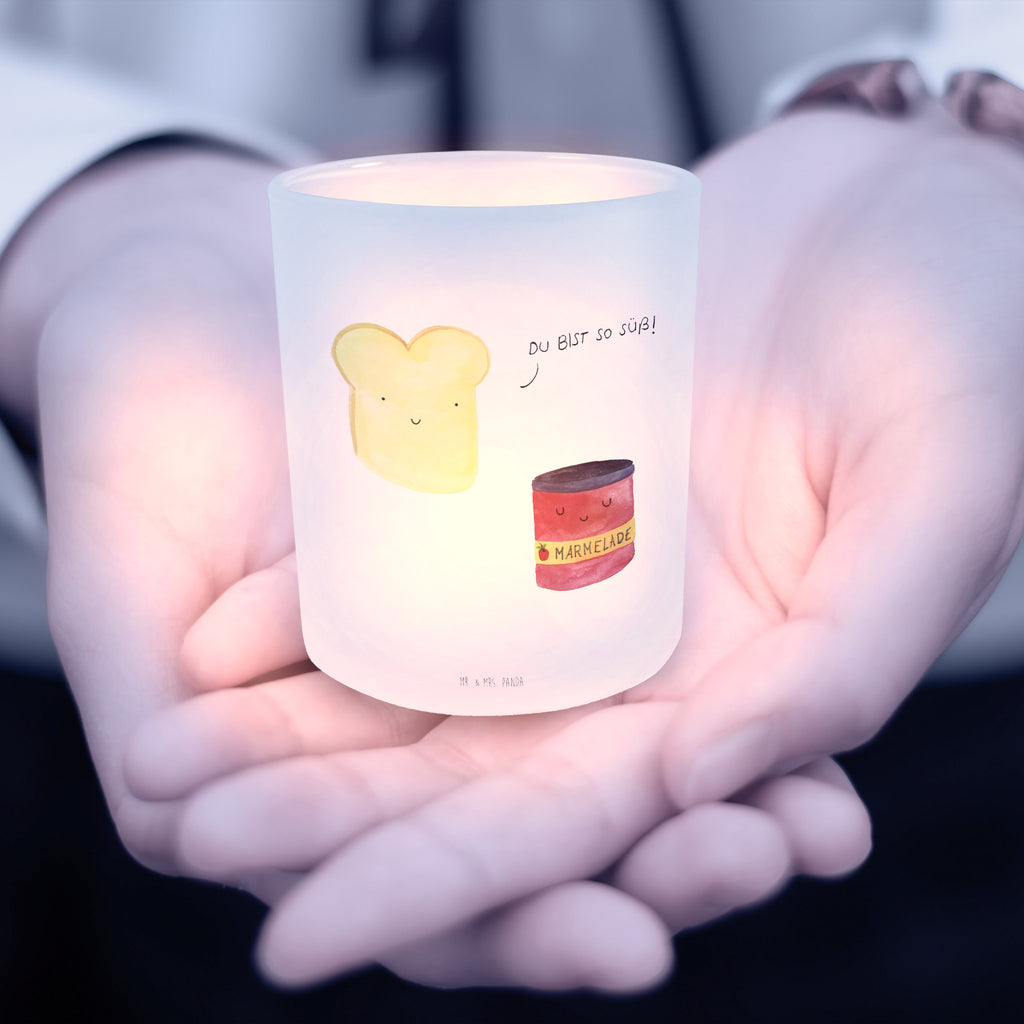 Windlicht Toast & Marmelade Windlicht Glas, Teelichtglas, Teelichthalter, Teelichter, Kerzenglas, Windlicht Kerze, Kerzenlicht, Tiermotive, Gute Laune, lustige Sprüche, Tiere, Toast, Marmelade, Dreamteam, süße Postkarte, süß, Küche Deko, Küche Spruch, Frühstück Einladung, Brot, Toastbrot