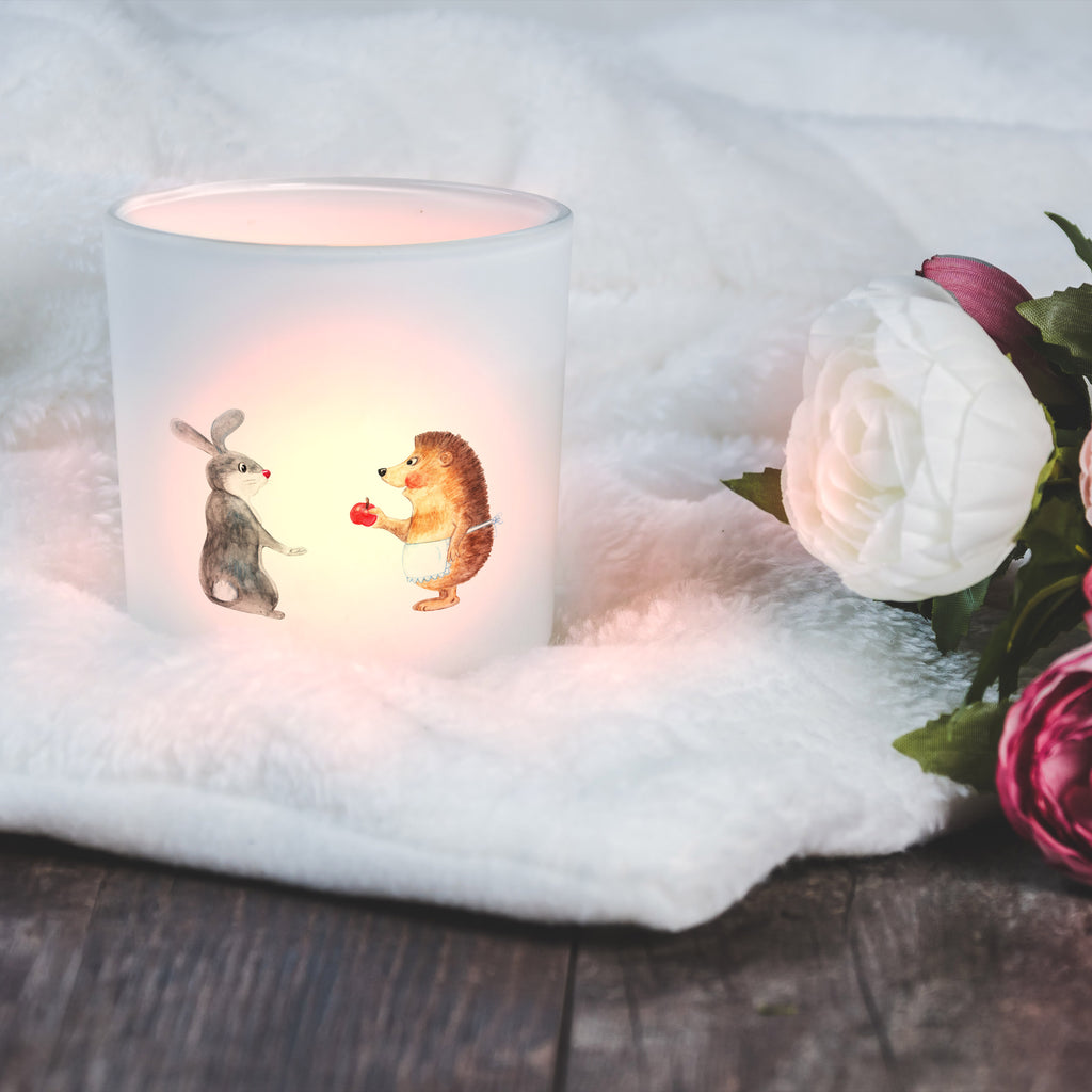 Windlicht Liebe ist nie ohne Schmerz Windlicht Glas, Teelichtglas, Teelichthalter, Teelichter, Kerzenglas, Windlicht Kerze, Kerzenlicht, Tiermotive, Gute Laune, lustige Sprüche, Tiere, Igel und Hase, Igel, Hase, Liebe Spruch, Liebeskummer Geschenk, Herzschmerz, Trösten, Trennungsschmerz, Spruch romantisch