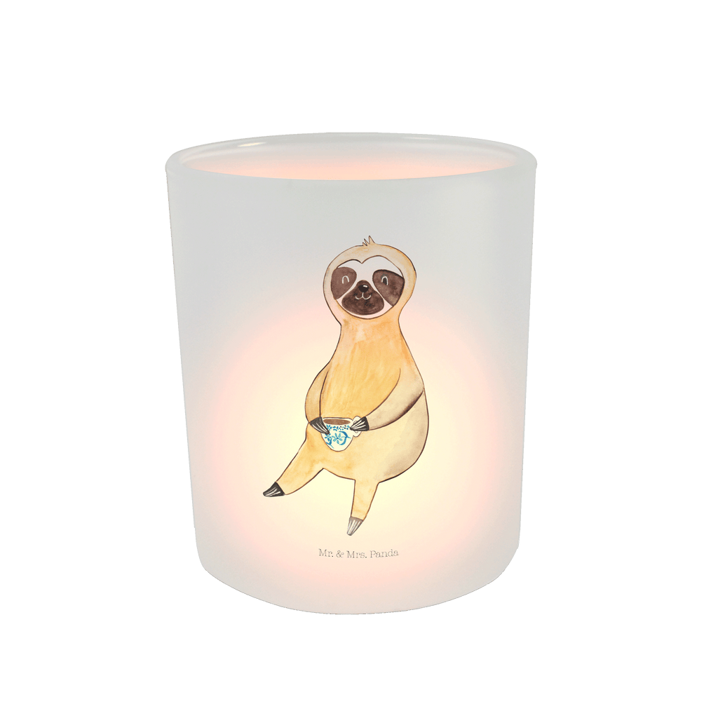 Windlicht Faultier Kaffee Windlicht Glas, Teelichtglas, Teelichthalter, Teelichter, Kerzenglas, Windlicht Kerze, Kerzenlicht, Faultier, Faultier Geschenk, Faultier Deko, Faultiere, faul, Lieblingstier, Kaffee, erster Kaffee, Morgenmuffel, Frühaufsteher, Kaffeetasse, Genießer, Coffee, Kaffeegetränk