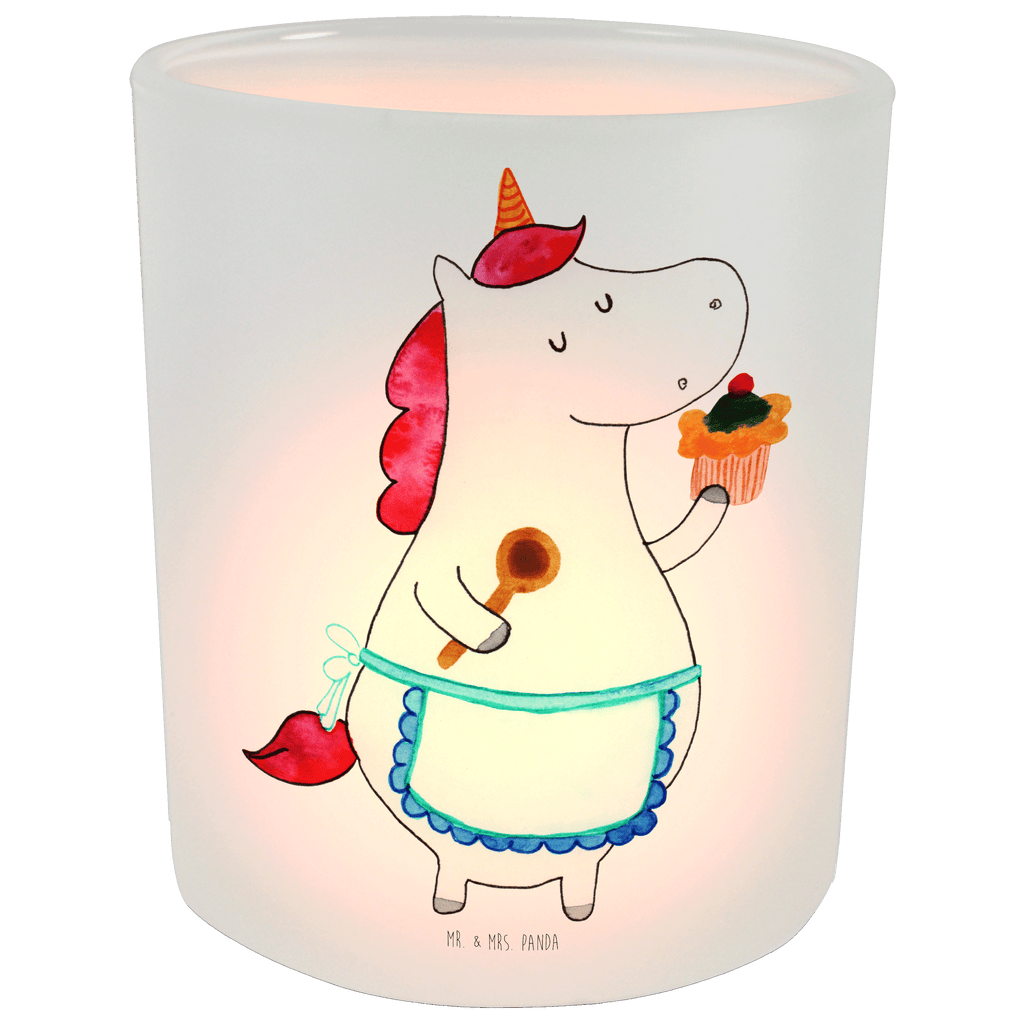 Windlicht Einhorn Küchenfee Windlicht Glas, Teelichtglas, Teelichthalter, Teelichter, Kerzenglas, Windlicht Kerze, Kerzenlicht, Einhorn, Einhörner, Einhorn Deko, Pegasus, Unicorn, backen, Muffin, Motivation, Träumer, träumen, Bäckerin, Hobbykoch, Koch, Torte, Kuchen