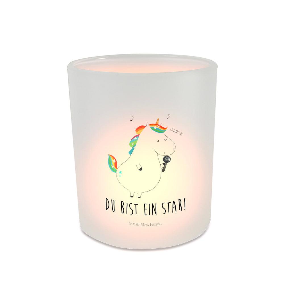 Windlicht Einhorn Sänger Windlicht Glas, Teelichtglas, Teelichthalter, Teelichter, Kerzenglas, Windlicht Kerze, Kerzenlicht, Einhorn, Einhörner, Einhorn Deko, Pegasus, Unicorn, Glitzer, Konfetti, Party, Geburtstag, Feier, Fest, Disco, Sängerin, Sänger, Freundin