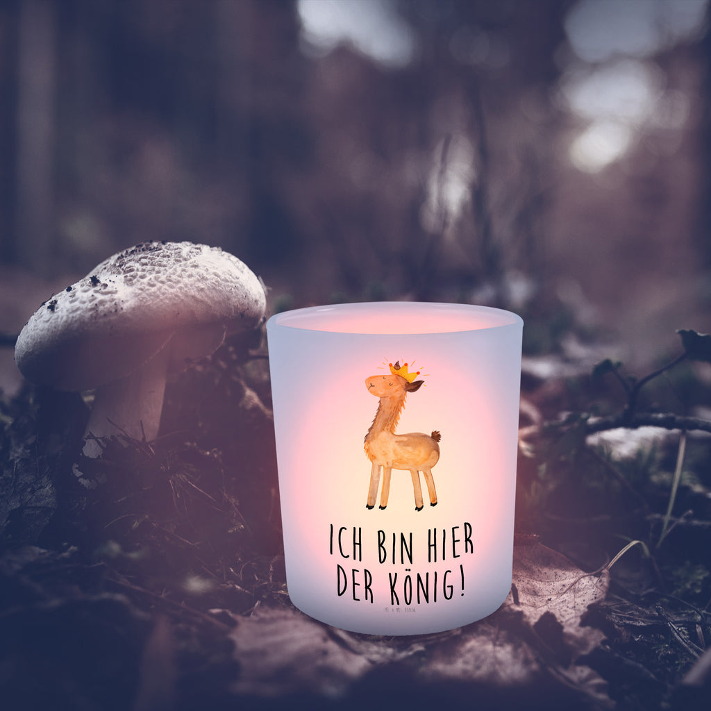 Windlicht Lama König Windlicht Glas, Teelichtglas, Teelichthalter, Teelichter, Kerzenglas, Windlicht Kerze, Kerzenlicht, Lama, Alpaka, Lamas, König, Königin, Freundin, Mama, Papa, Büro Kollege, Kollegin, Chef, Vorgesetzter, Abi, Abitur