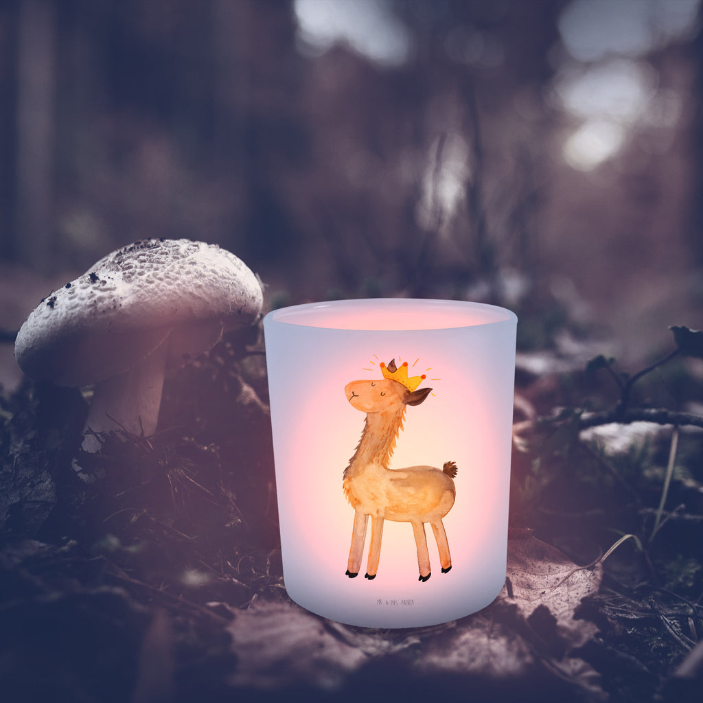 Windlicht Lama König Windlicht Glas, Teelichtglas, Teelichthalter, Teelichter, Kerzenglas, Windlicht Kerze, Kerzenlicht, Lama, Alpaka, Lamas, König, Königin, Freundin, Mama, Papa, Büro Kollege, Kollegin, Chef, Vorgesetzter, Abi, Abitur