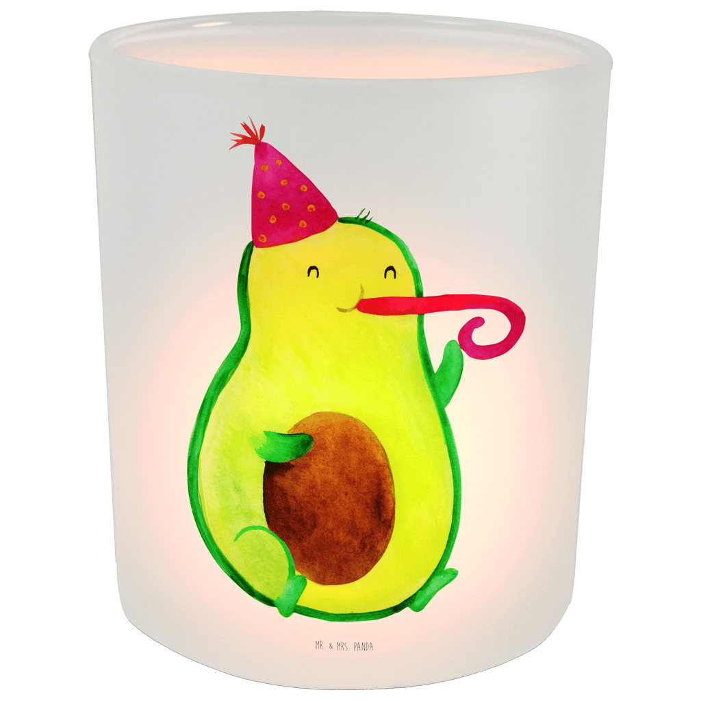 Windlicht Avocado Party Time Windlicht Glas, Teelichtglas, Teelichthalter, Teelichter, Kerzenglas, Windlicht Kerze, Kerzenlicht, Avocado, Veggie, Vegan, Gesund