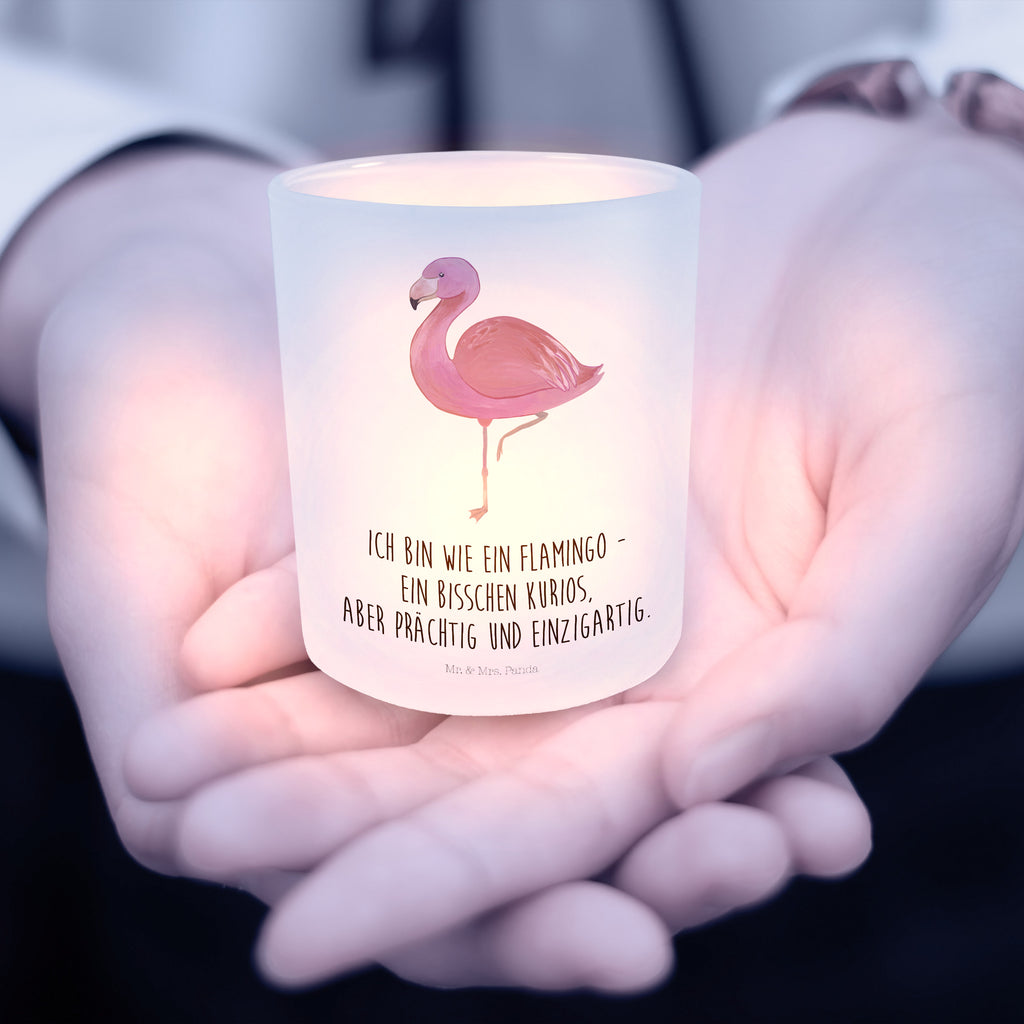 Windlicht Flamingo classic Windlicht Glas, Teelichtglas, Teelichthalter, Teelichter, Kerzenglas, Windlicht Kerze, Kerzenlicht, Flamingo, Einzigartig, Selbstliebe, Stolz, ich, für mich, Spruch, Freundin, Freundinnen, Außenseiter, Sohn, Tochter, Geschwister