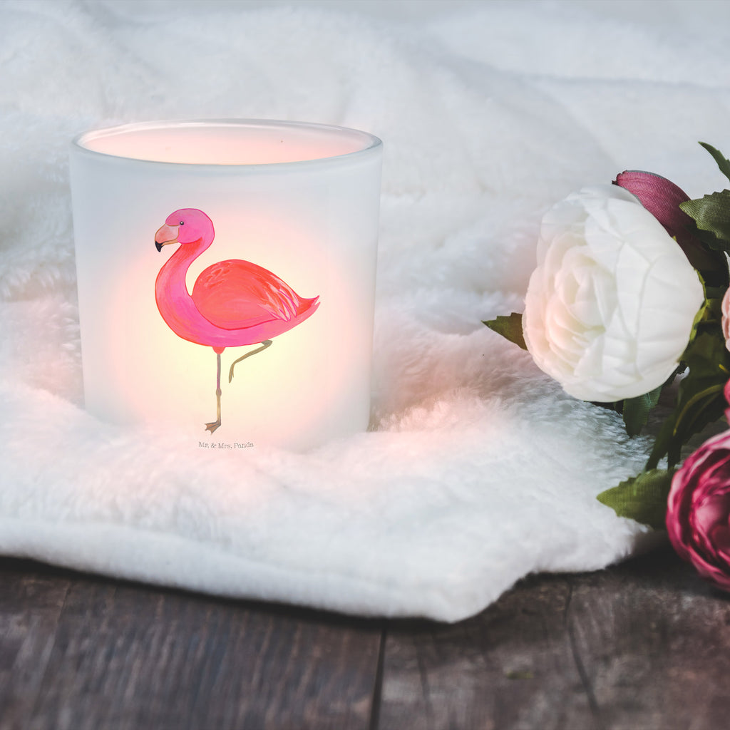 Windlicht Flamingo classic Windlicht Glas, Teelichtglas, Teelichthalter, Teelichter, Kerzenglas, Windlicht Kerze, Kerzenlicht, Flamingo, Einzigartig, Selbstliebe, Stolz, ich, für mich, Spruch, Freundin, Freundinnen, Außenseiter, Sohn, Tochter, Geschwister