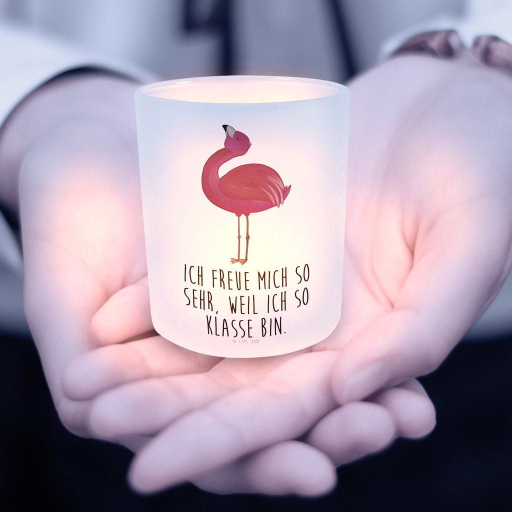 Windlicht Flamingo stolz Windlicht Glas, Teelichtglas, Teelichthalter, Teelichter, Kerzenglas, Windlicht Kerze, Kerzenlicht, Flamingo, stolz, Freude, Selbstliebe, Selbstakzeptanz, Freundin, beste Freundin, Tochter, Mama, Schwester