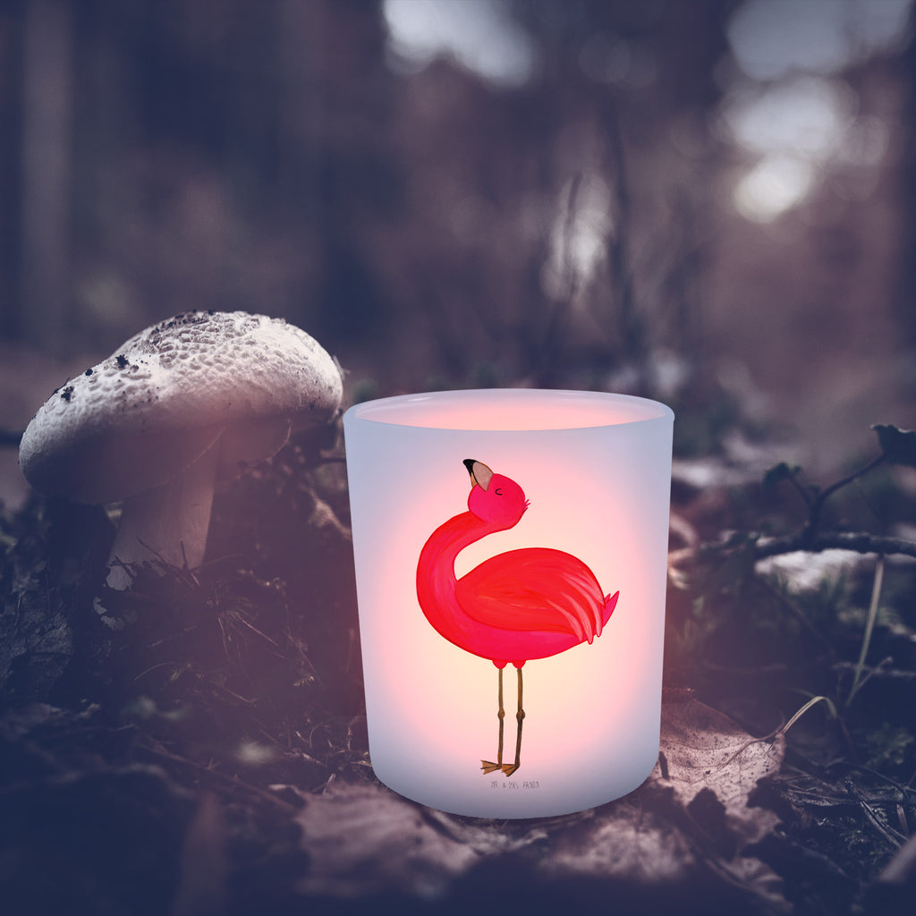 Windlicht Flamingo stolz Windlicht Glas, Teelichtglas, Teelichthalter, Teelichter, Kerzenglas, Windlicht Kerze, Kerzenlicht, Flamingo, stolz, Freude, Selbstliebe, Selbstakzeptanz, Freundin, beste Freundin, Tochter, Mama, Schwester