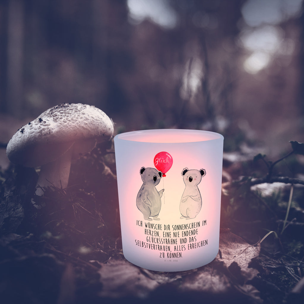 Windlicht Koala Luftballon Windlicht Glas, Teelichtglas, Teelichthalter, Teelichter, Kerzenglas, Windlicht Kerze, Kerzenlicht, Koala, Koalabär, Luftballon, Party, Geburtstag, Geschenk