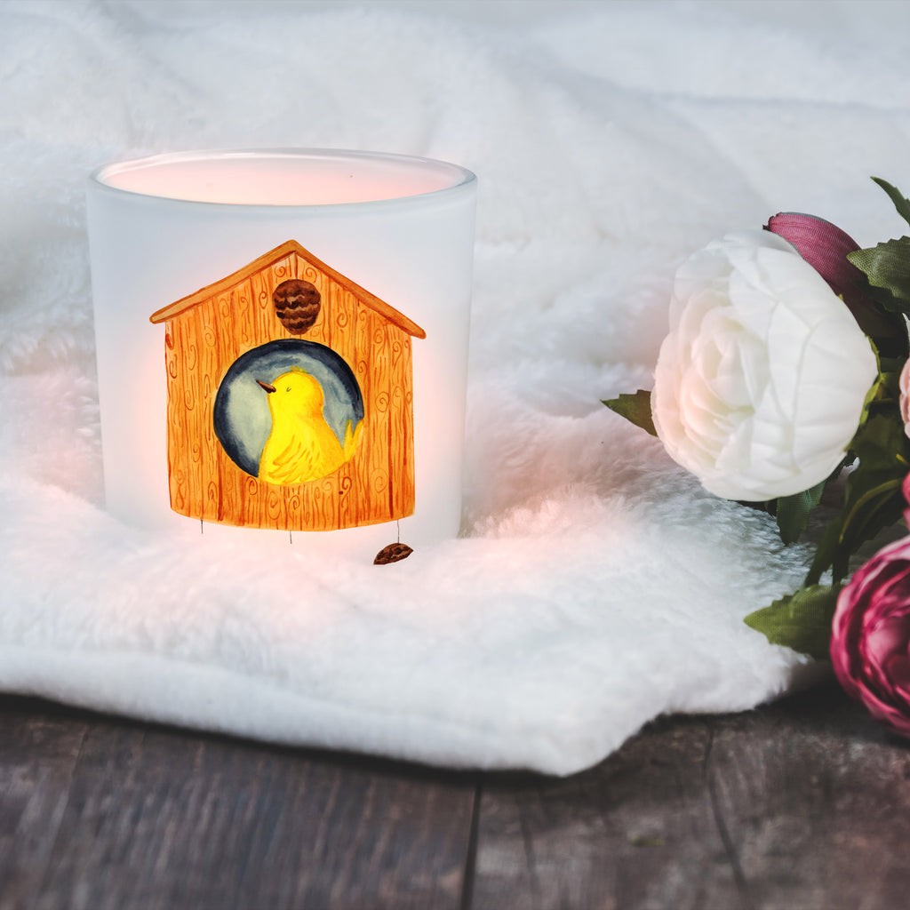 Windlicht Vogelhaus Windlicht Glas, Teelichtglas, Teelichthalter, Teelichter, Kerzenglas, Windlicht Kerze, Kerzenlicht, Tiermotive, Gute Laune, lustige Sprüche, Tiere, Vogel, Vögel, Vogelhaus, Vogelhäuschen, Home sweet home, Zuhause, Nest, Eigenheim, Familie, Wohnung, Haus, unser Haus, Lieblingsort, Castle