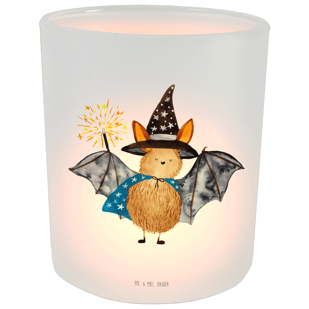 Windlicht Fledermaus Zauberer Windlicht Glas, Teelichtglas, Teelichthalter, Teelichter, Kerzenglas, Windlicht Kerze, Kerzenlicht, Tiermotive, Gute Laune, lustige Sprüche, Tiere, Fledermaus, Fledermäuse, Zauberer, Magier, Frauen, reinsteigern